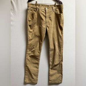 Levi's 511 Men's tan corduroy Pants Sz 36